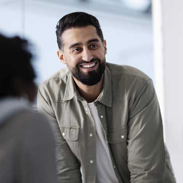 Smiling managerial accounting student