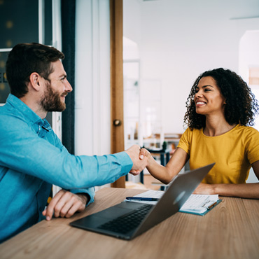 diverse group of employees in the workplace 